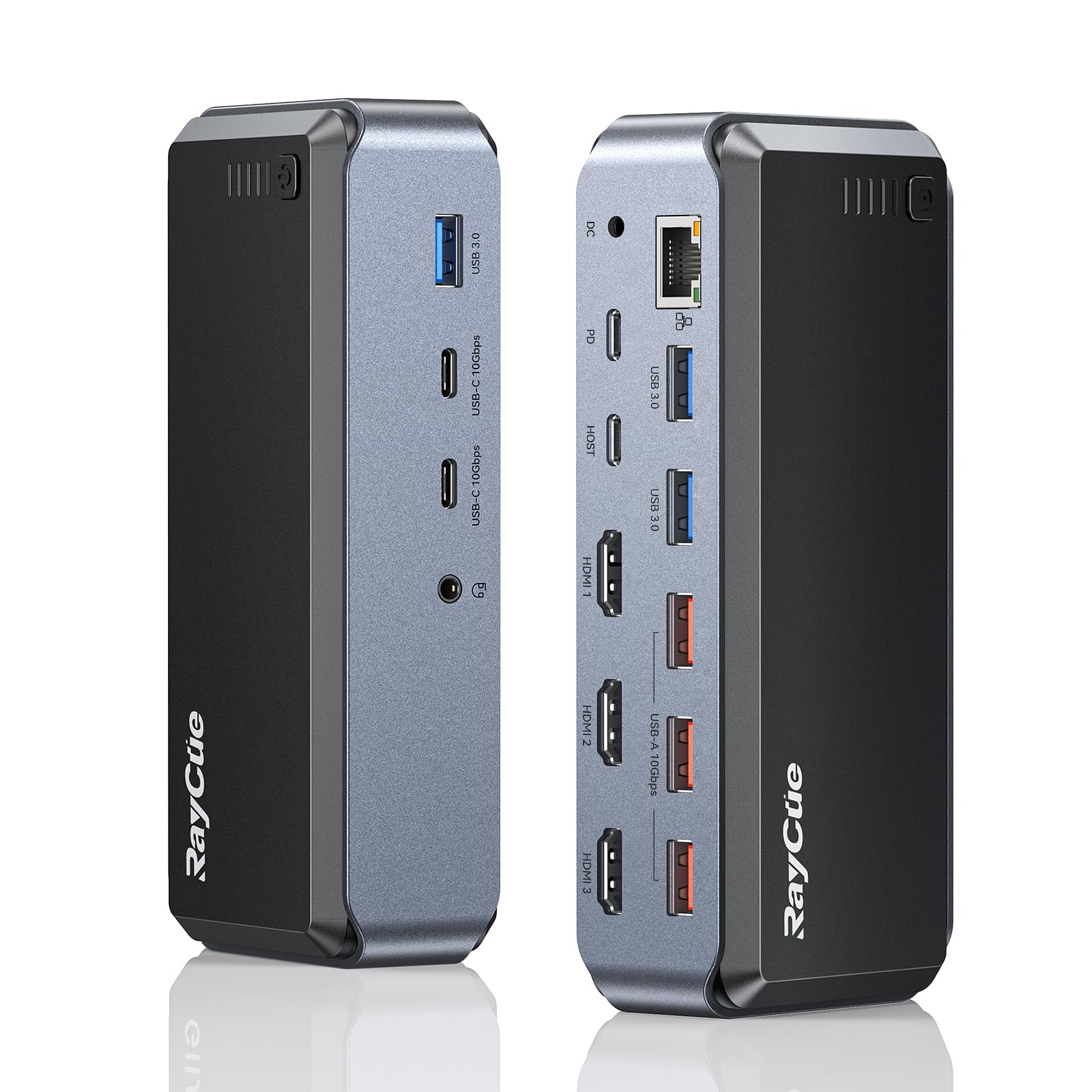 Amazon.com: Raycue Triple Monitor USB C Docking Station - MacBook